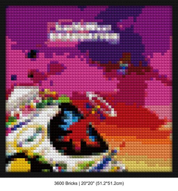 Graduation album LEGO-style bricks art | Compatible with LEGO-style bricks | Pixel Brick Art