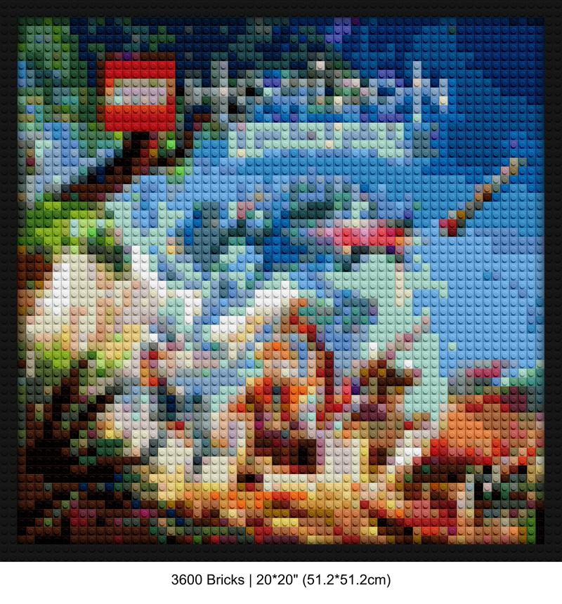 Aloy Lego Design building brick art | Compatible with LEGO-style bricks | Pixel Brick Art