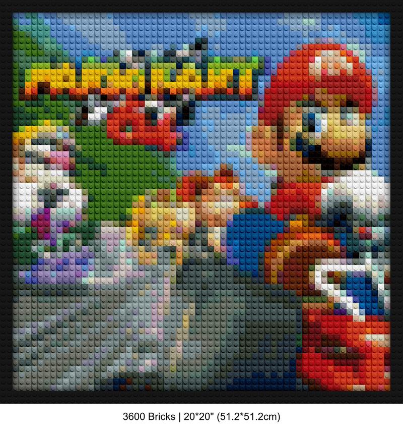Nintendo games brick-inspired artwork | Compatible with LEGO-style bricks | Pixel Brick Art