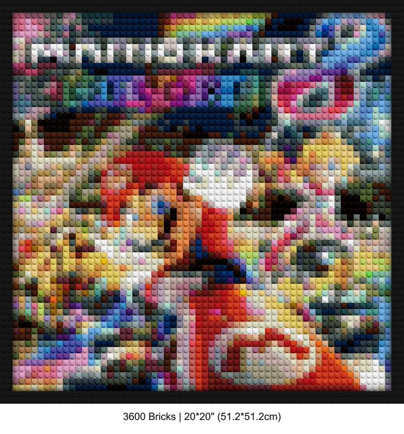 video game wall art brick-building wall art | Compatible with LEGO-style bricks | Pixel Brick Art