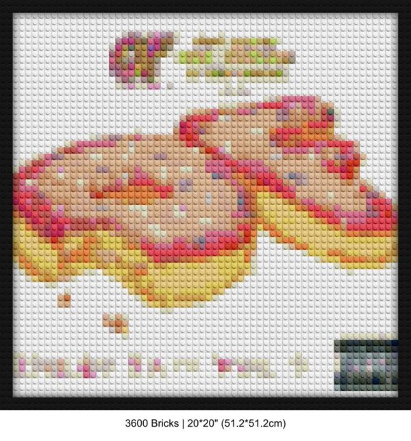 Donut Album DIY pop culture bricks | Compatible with LEGO-style bricks | Pixel Brick Art