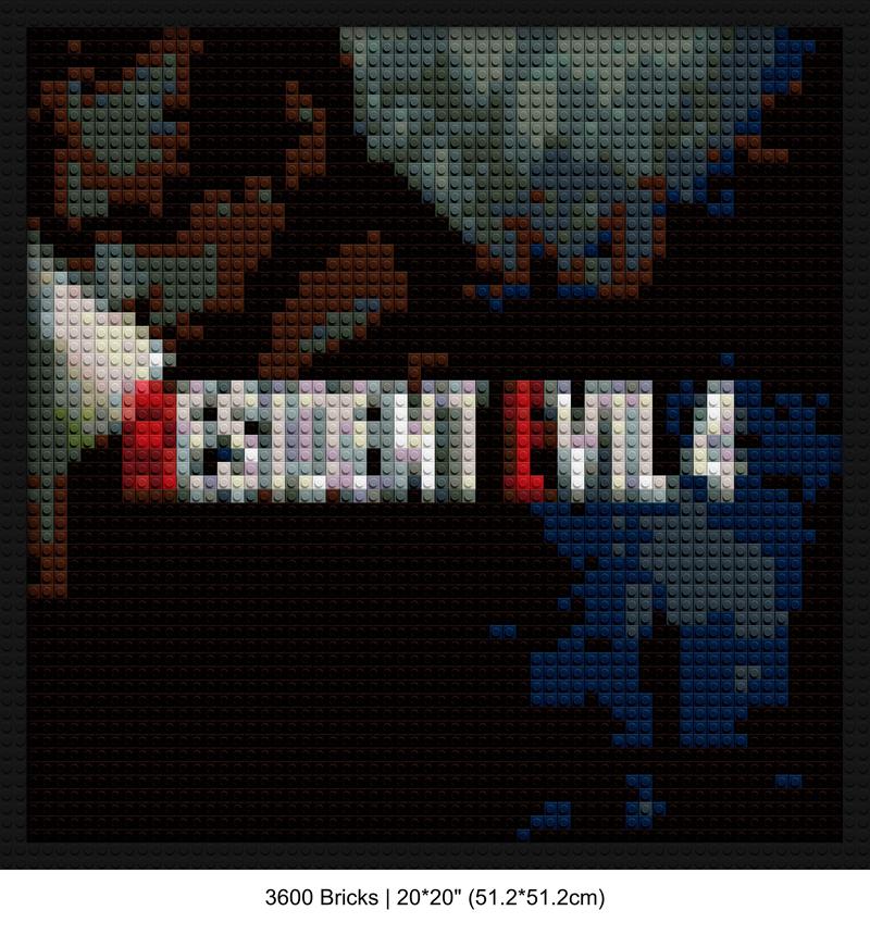 video game art brick-building wall art | Compatible with LEGO-style bricks | Pixel Brick Art