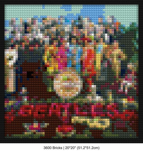 SGT Pepper LEGO-style bricks art | Compatible with LEGO-style bricks | Pixel Brick Art