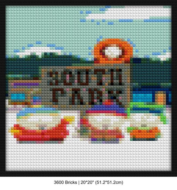 cartoon fan art brick mosaic art | Compatible with LEGO-style bricks | Pixel Brick Art