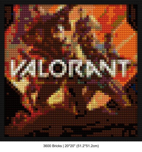 First-person shooter brick painting kits | Compatible with LEGO-style bricks | Pixel Brick Art