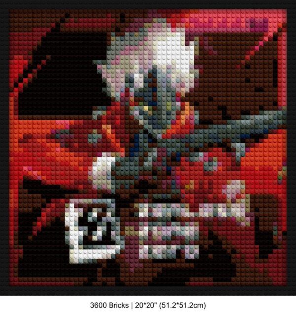 pixel art brick-inspired artwork | Compatible with LEGO-style bricks | Pixel Brick Art