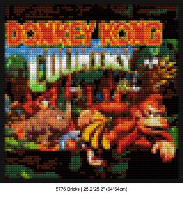 Nintendo games brick mosaic art | Compatible with LEGO-style bricks | Pixel Brick Art