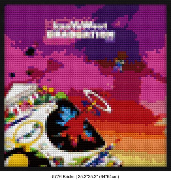 hip-hop art pixel brick art | Compatible with LEGO-style bricks | Pixel Brick Art