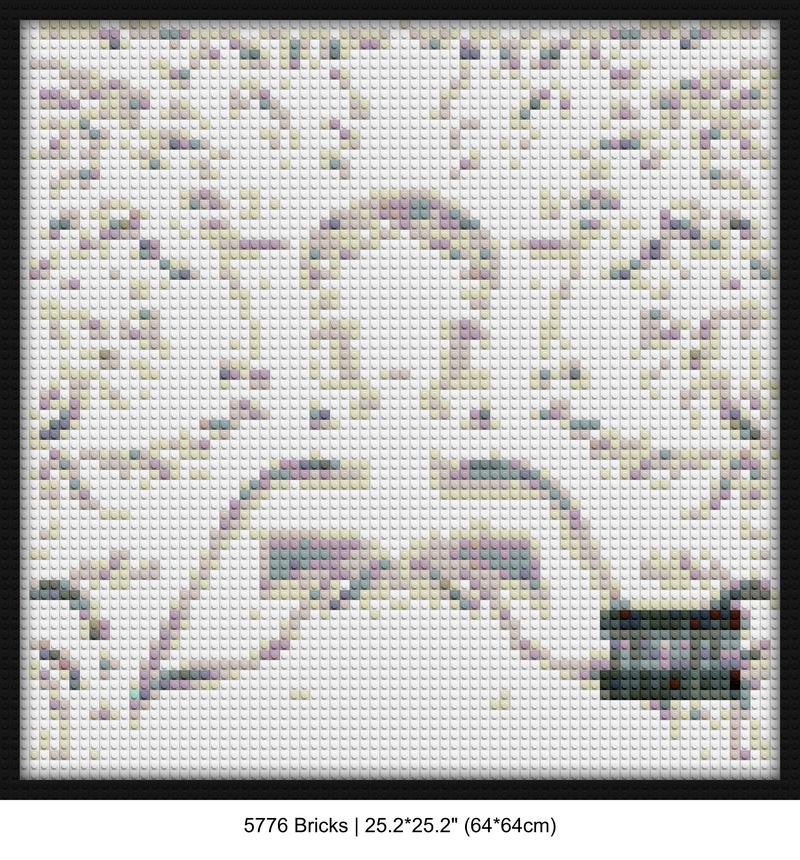 Good Music collective DIY pop culture bricks | Compatible with LEGO-style bricks | Pixel Brick Art