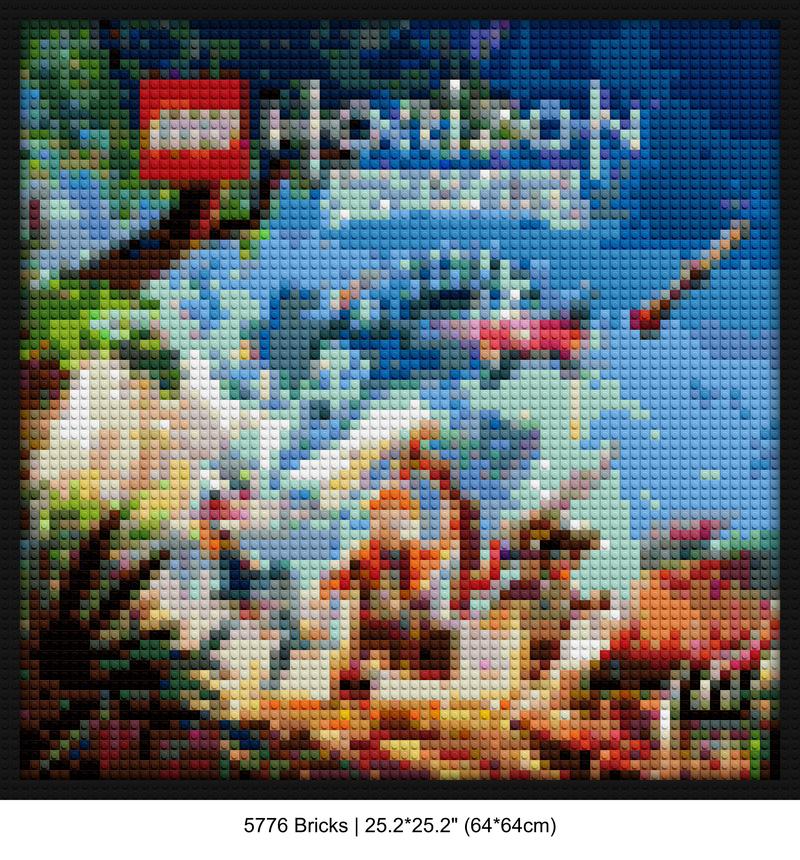 Video Game Decor LEGO-style DIY wall decor | Compatible with LEGO-style bricks | Pixel Brick Art