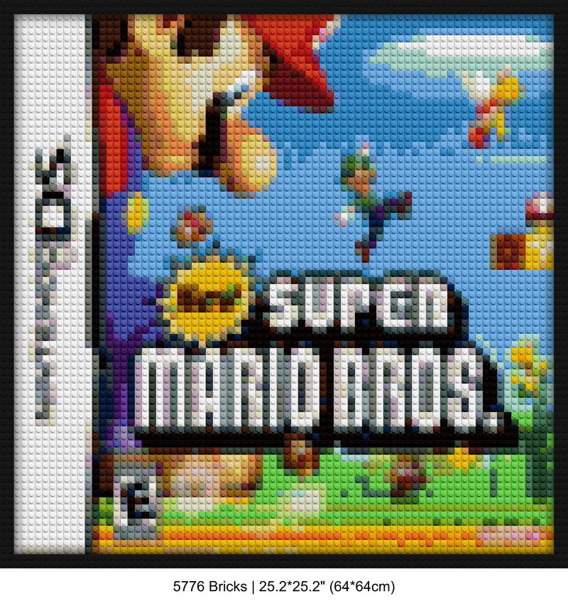 Video Game Art custom brick canvas | Compatible with LEGO-style bricks | Pixel Brick Art