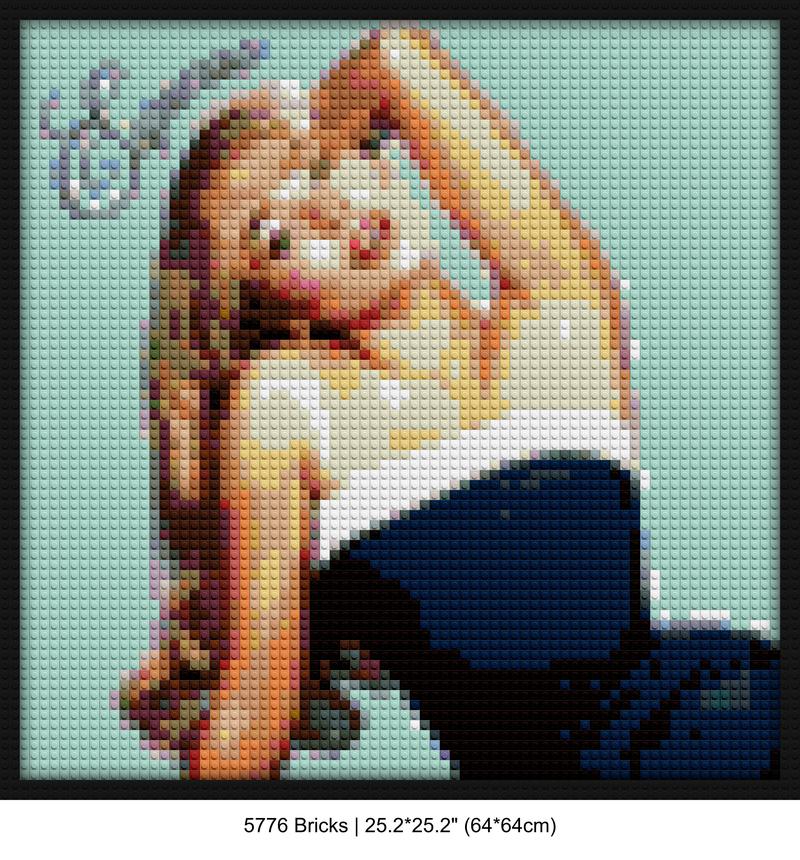 celebrity decor brick block wall decor | Compatible with LEGO-style bricks | Pixel Brick Art