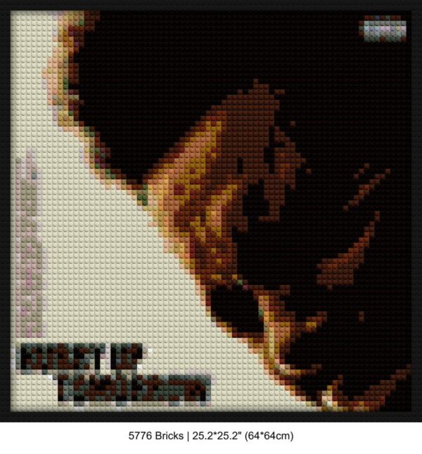 music artwork brick mosaic art | Compatible with LEGO-style bricks | Pixel Brick Art