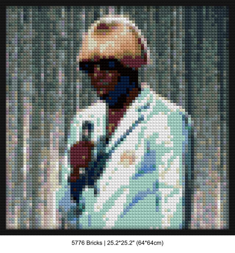 music artist decor brick-based pixel art | Compatible with LEGO-style bricks | Pixel Brick Art