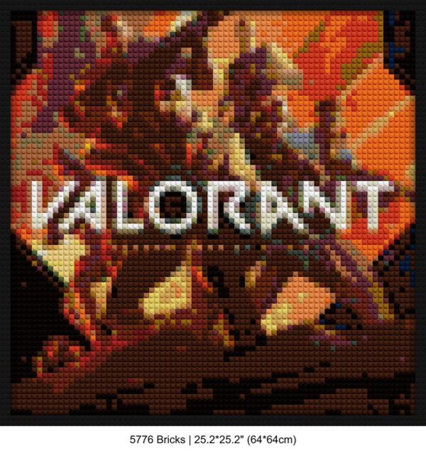 Riot Games custom brick portraits | Compatible with LEGO-style bricks | Pixel Brick Art