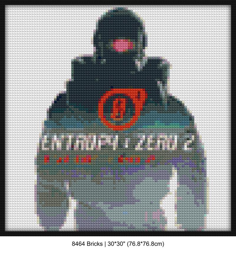 gaming wall art brick block wall decor | Compatible with LEGO-style bricks | Pixel Brick Art