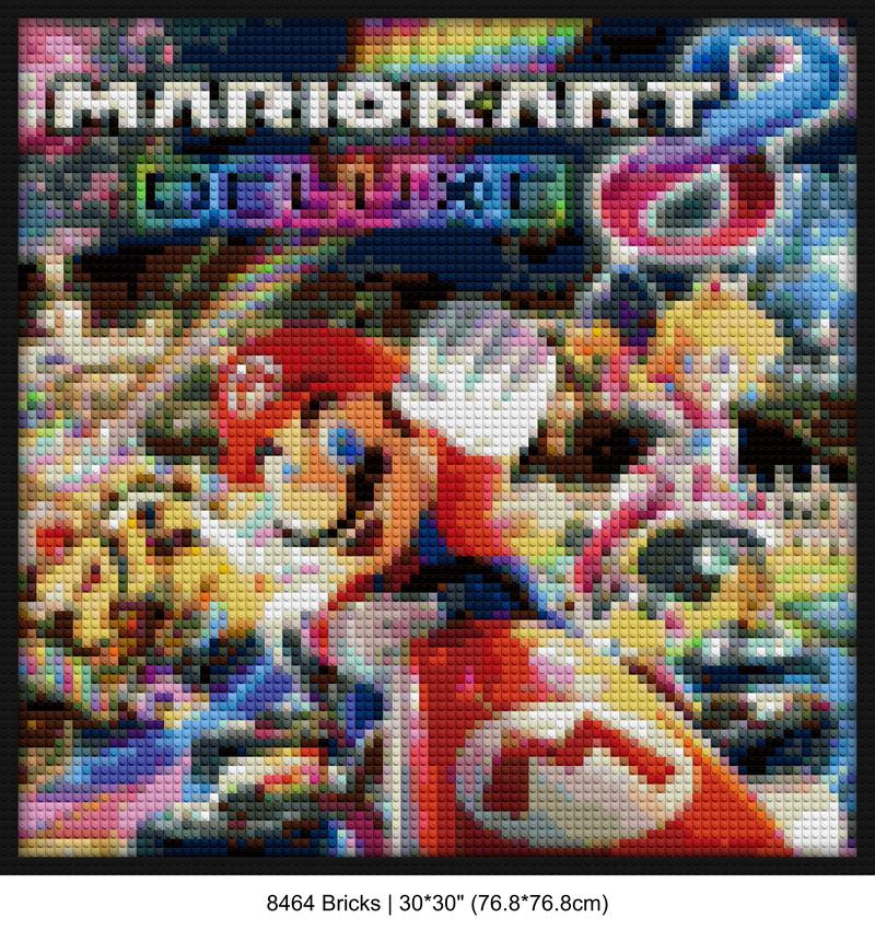 racing game decoration retro pixel brick art | Compatible with LEGO-style bricks | Pixel Brick Art