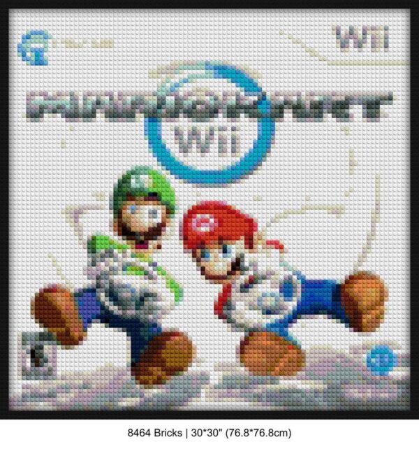 video game art brick mosaic art | Compatible with LEGO-style bricks | Pixel Brick Art