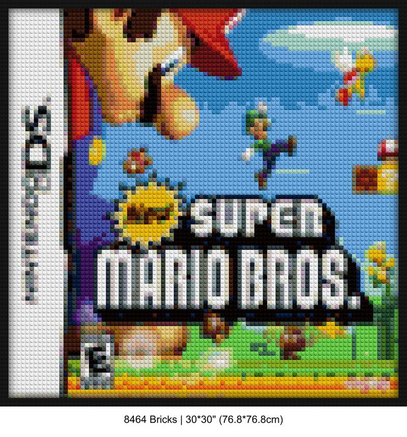 Retro Gaming LEGO-style DIY wall decor | Compatible with LEGO-style bricks | Pixel Brick Art