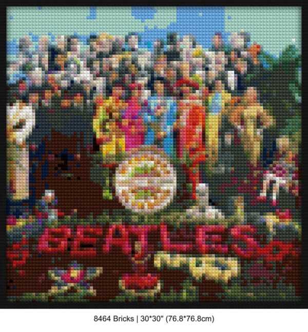 classic albums DIY pop culture bricks | Compatible with LEGO-style bricks | Pixel Brick Art