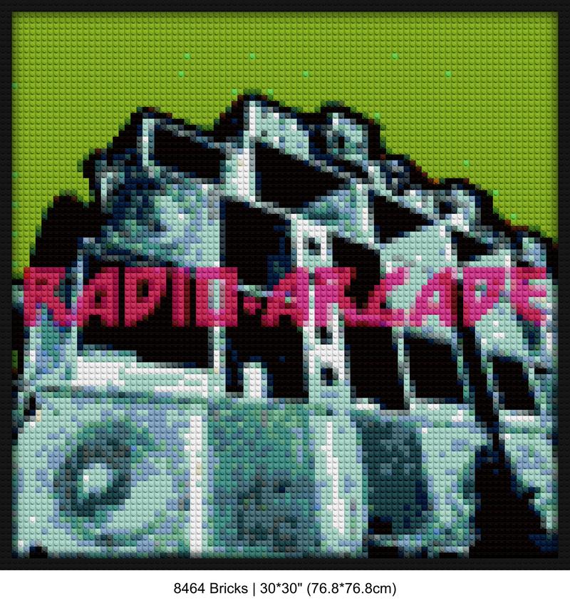 Music Wall Art LEGO-style bricks art | Compatible with LEGO-style bricks | Pixel Brick Art