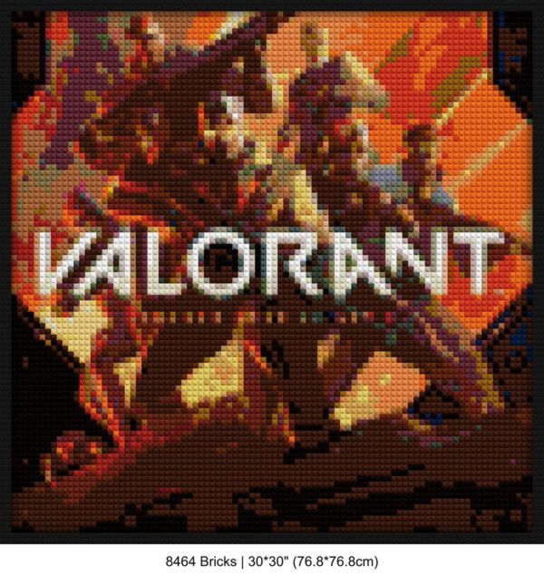 Esports DIY brick mosaic | Compatible with LEGO-style bricks | Pixel Brick Art
