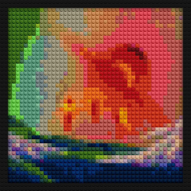 Donda With Child Kanye West brick building wall art | Compatible with LEGO-style bricks | Pixel Brick Art