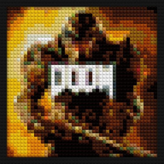 Doom game diy pop culture bricks | Compatible with LEGO-style bricks | Pixel Brick Art