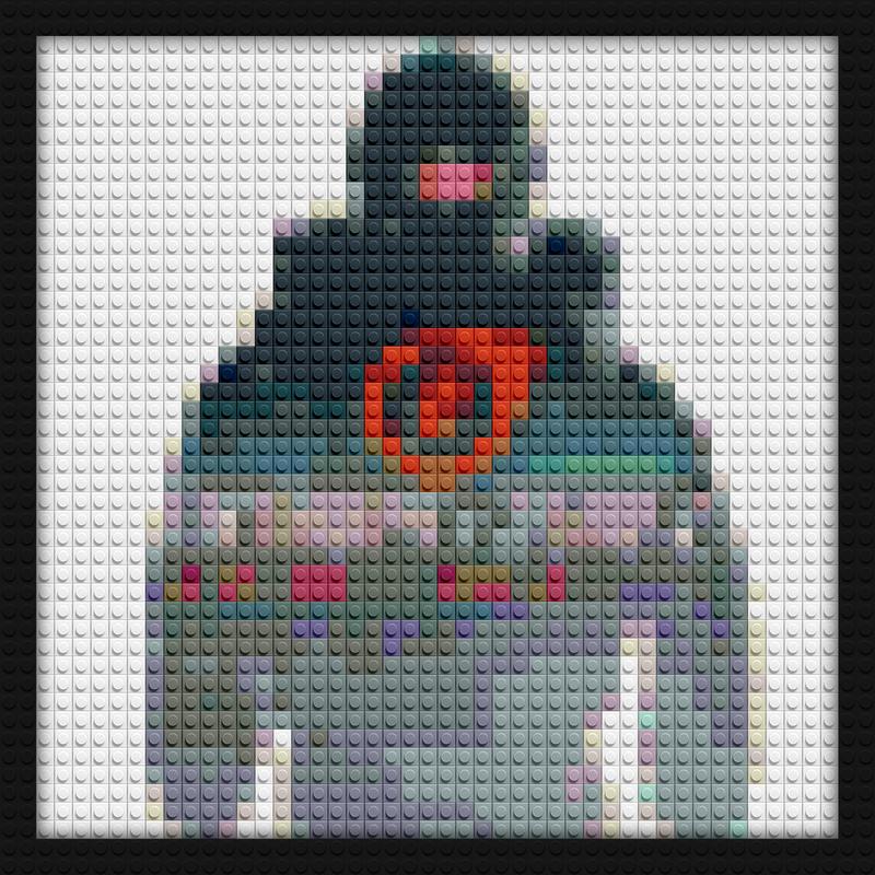 Entropy zero Half life creative brick wall decor | Compatible with LEGO-style bricks | Pixel Brick Art