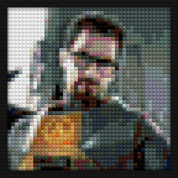 Gordon Freeman Half Life brick mosaic art