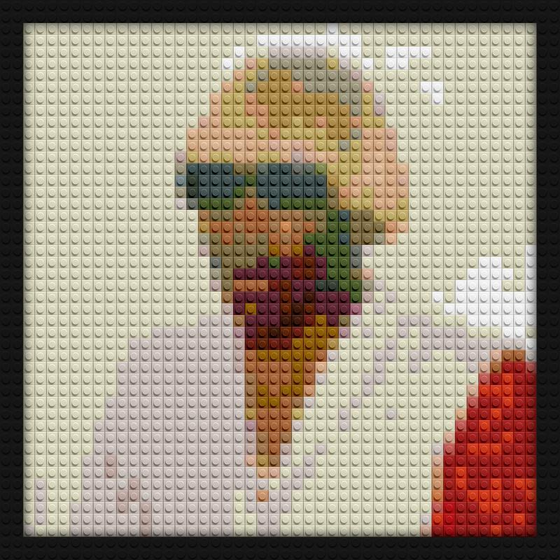 IGOR Tyler The Creator Alt Cover creative brick wall decor | Compatible with LEGO-style bricks | Pixel Brick Art