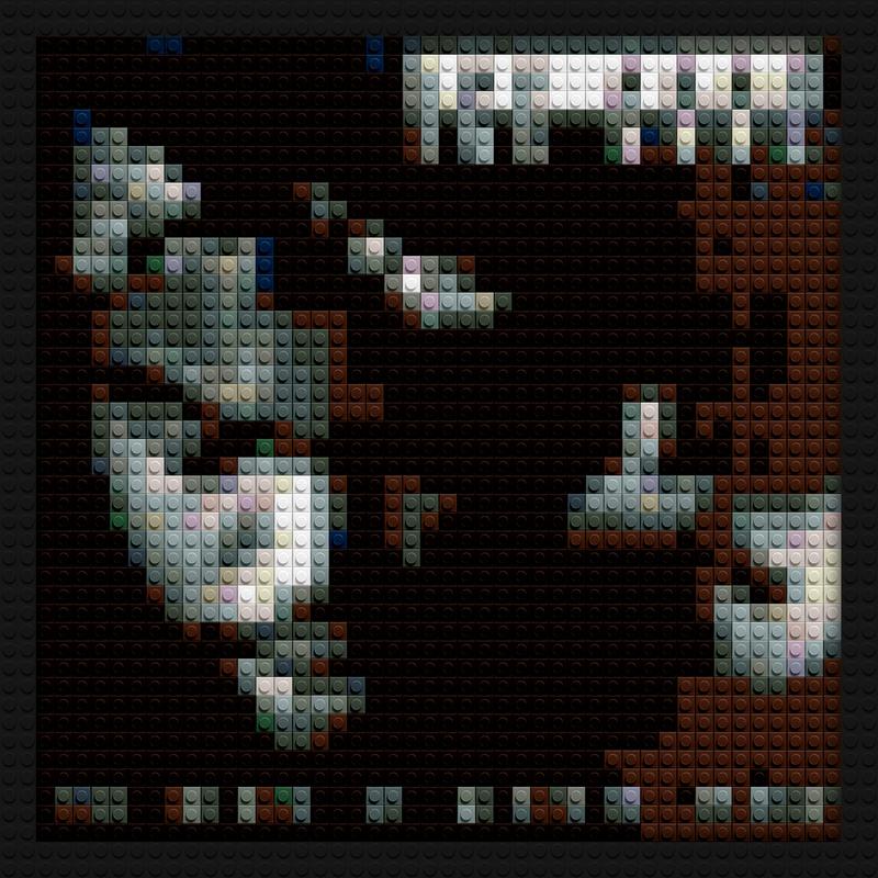 Ice Cube It was a good day lego compatible mosaic kits | Compatible with LEGO-style bricks | Pixel Brick Art