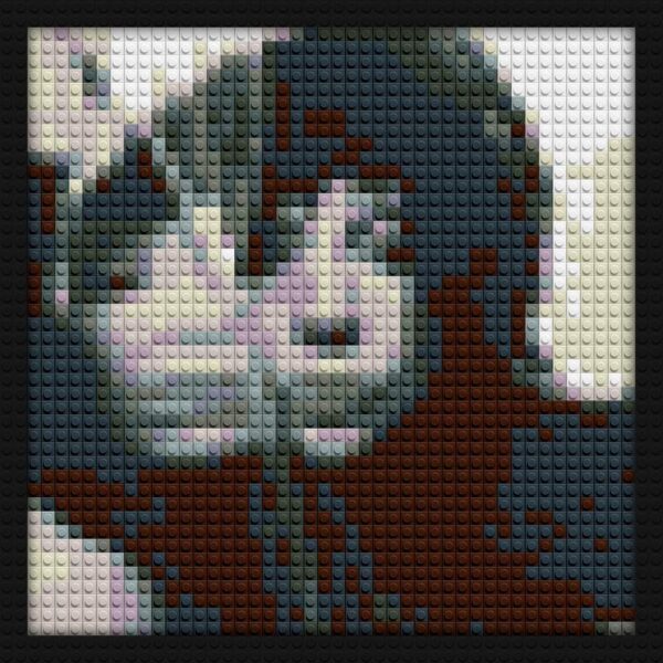 Lady Gaga Abracadabra diy brick mosaic