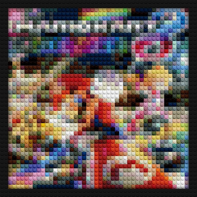 Mario Kart Deluxe 8 lego style diy wall decor | Compatible with LEGO-style bricks | Pixel Brick Art