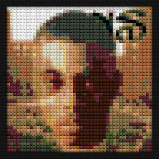 Nas It Was Written pixel-style bricks | Compatible with LEGO-style bricks | Pixel Brick Art