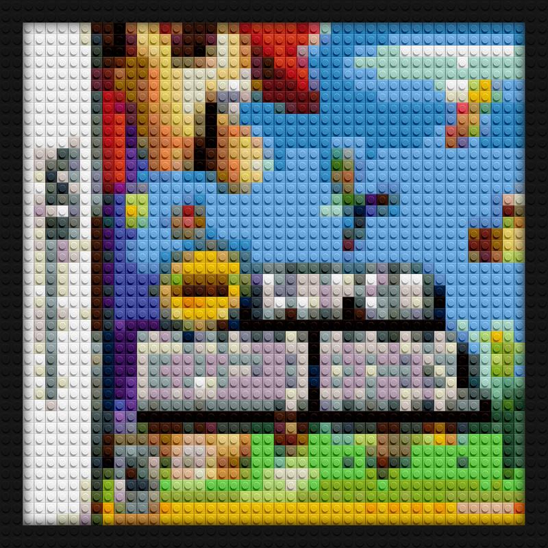 New super mario bros nintendo ds lego compatible mosaic kits | Compatible with LEGO-style bricks | Pixel Brick Art