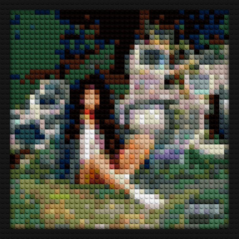 SZA CTRL brick block wall decor | Compatible with LEGO-style bricks | Pixel Brick Art