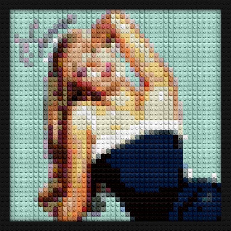 Sabrina carpenter Expresso lego style diy wall decor | Compatible with LEGO-style bricks | Pixel Brick Art
