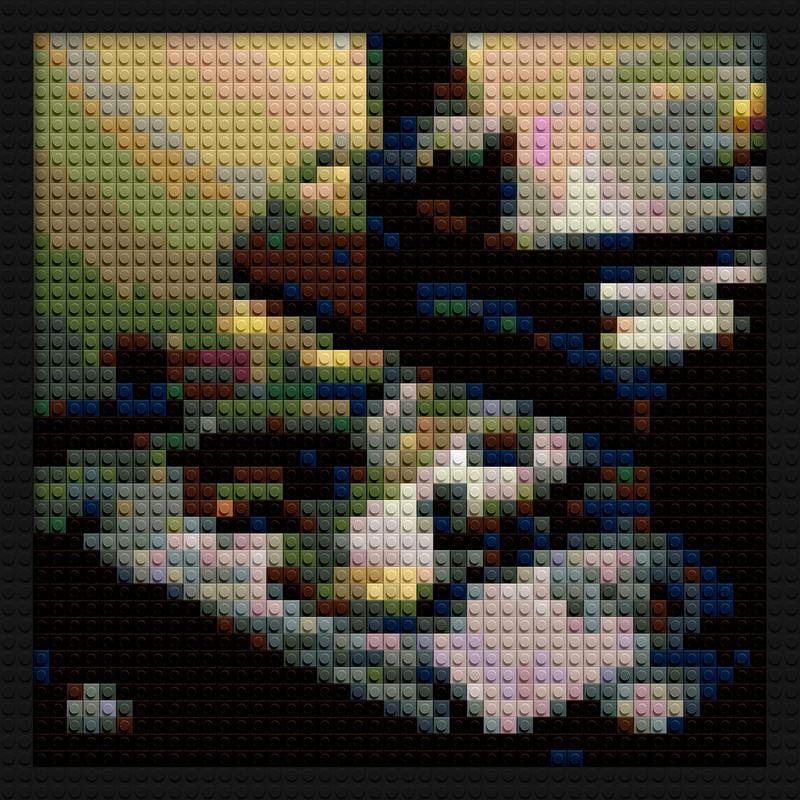Section 80 Album by Kendrick brick block wall decor | Compatible with LEGO-style bricks | Pixel Brick Art