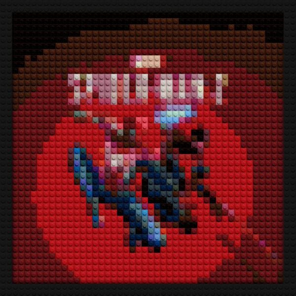 Spiderman 2 block mosaic design