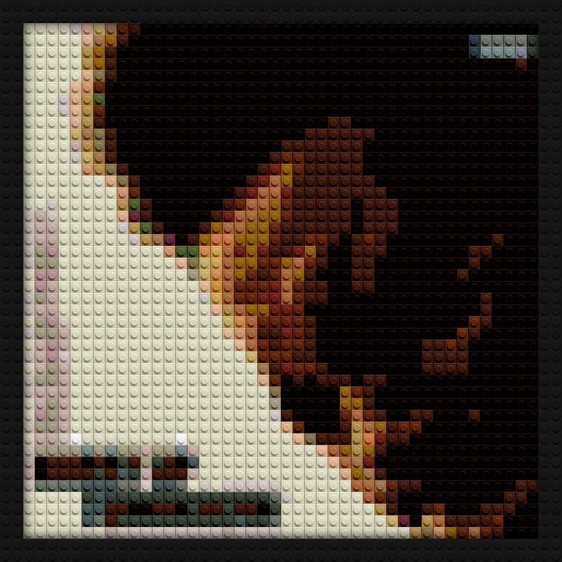The WEENKND Cry For Me brick-inspired artwork | Compatible with LEGO-style bricks | Pixel Brick Art