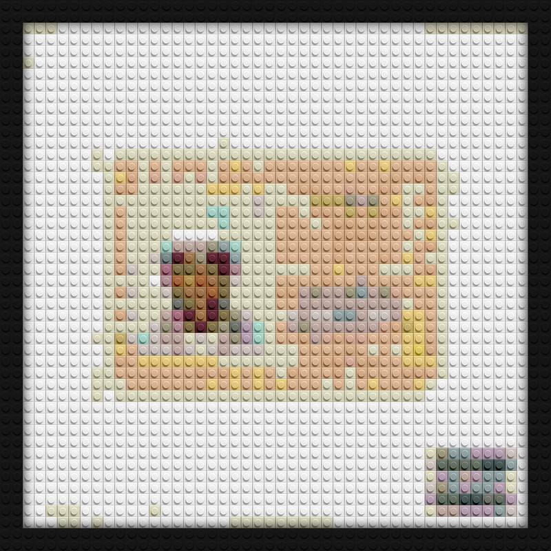 Tyler The Creator Catch me if you can 2021 cvoer brick based pixel art | Compatible with LEGO-style bricks | Pixel Brick Art