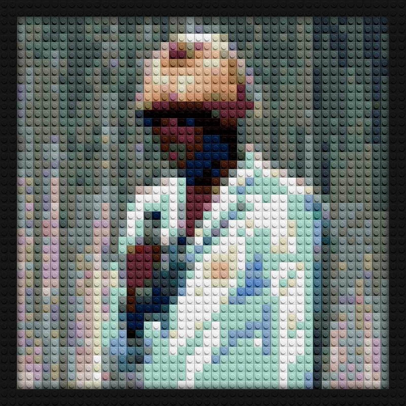 Tyler The Creator IGOR. suit creative brick wall decor | Compatible with LEGO-style bricks | Pixel Brick Art