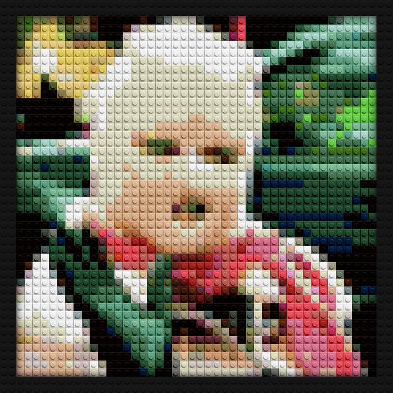 Tyler The Creator III Cab TV Thief lego style bricks art | Compatible with LEGO-style bricks | Pixel Brick Art