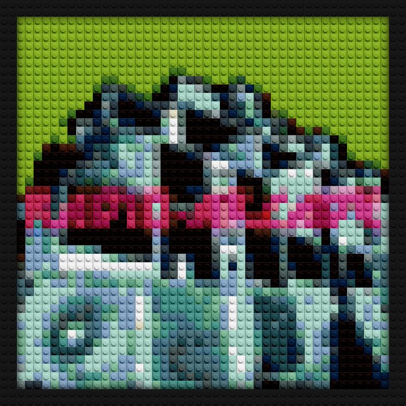 Tyler The Creator Radio Arcade Album Cover brick wall art | Compatible with LEGO-style bricks | Pixel Brick Art