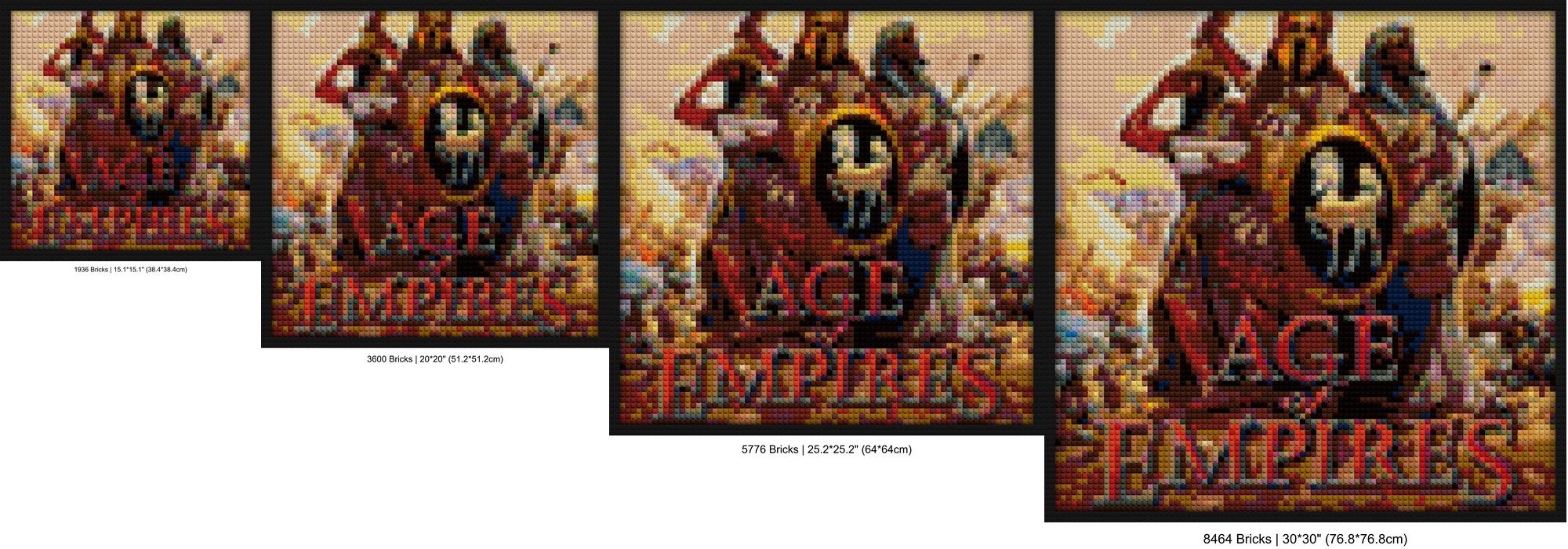 "Classic Age of Empire Wall Art Frame - Vintage Style" DIY interlocking bricks | Compatible with LEGO-style bricks | Pixel Brick Art