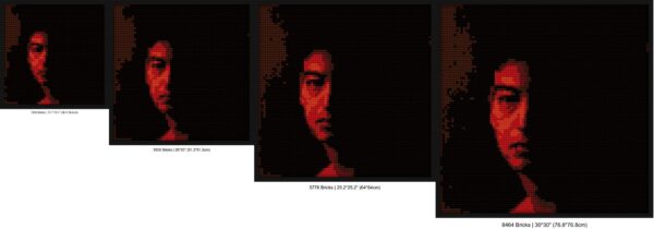 "Explore Joji's Nectar Album - Unique DIY Pop Art Frame" pixel brick art | Compatible with LEGO-style bricks | Pixel Brick Art