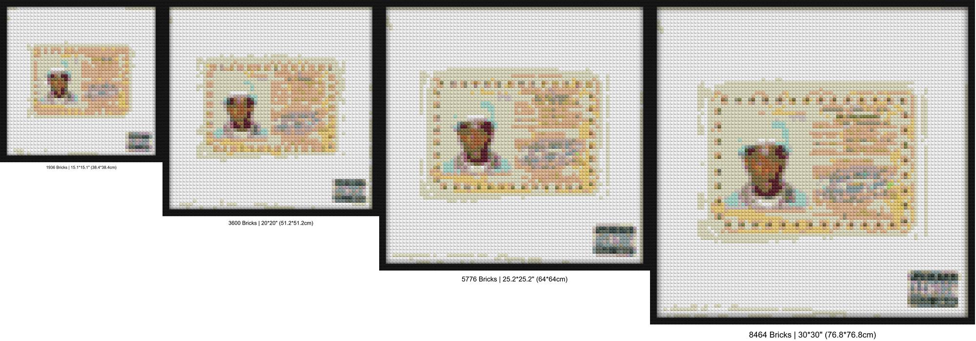 "Tyler The Creator 2021 CVOER Pixel Art Frame" building brick art | Compatible with LEGO-style bricks | Pixel Brick Art