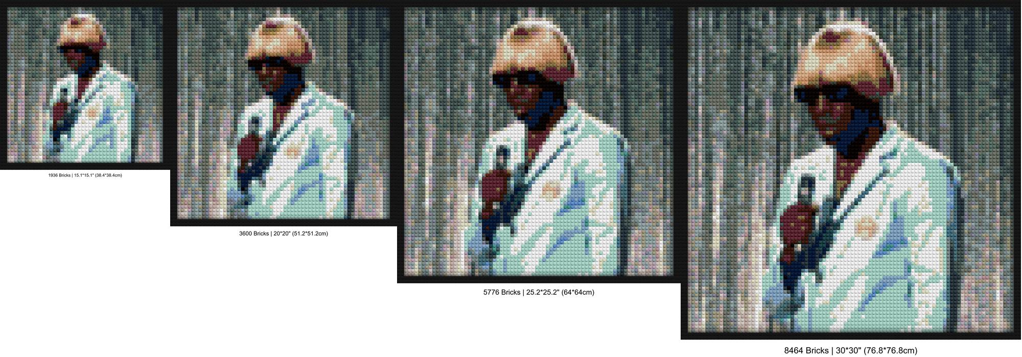 "Tyler The Creator IGOR Suit Art Frame - Unique Wall Decor" brick-based pixel art | Compatible with LEGO-style bricks | Pixel Brick Art