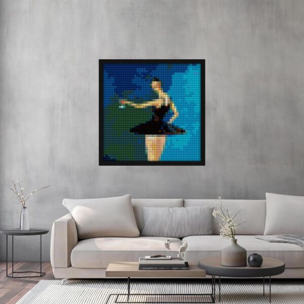 "Unique My Beautiful Dark Twisted Fantasy Art Frames" LEGO-style DIY wall decor | Compatible with LEGO-style bricks | Pixel Brick Art